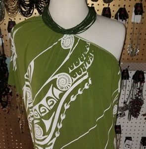 Half Sleeve Wahine toa Dress